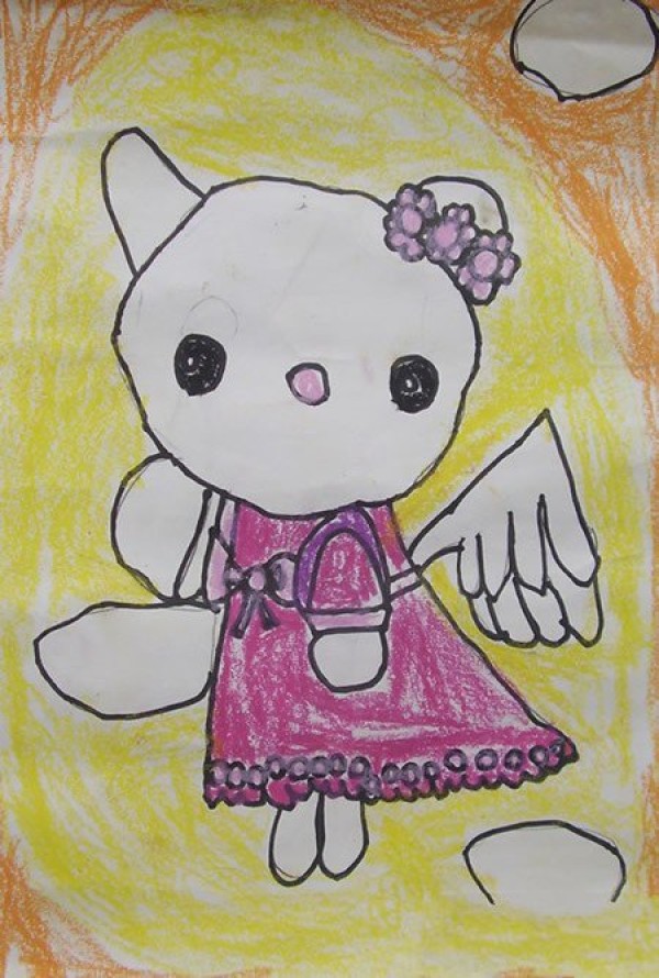 Childrens comics beautiful hello kitty