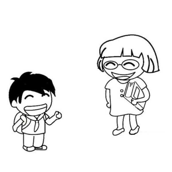 Cartoon teacher simple drawing picture