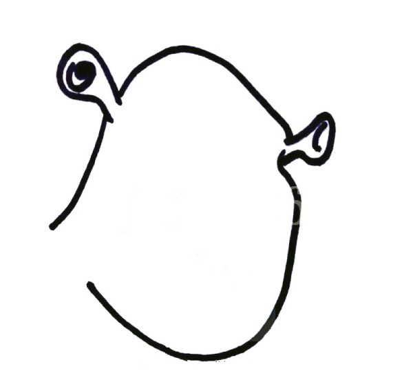 How to draw shrek