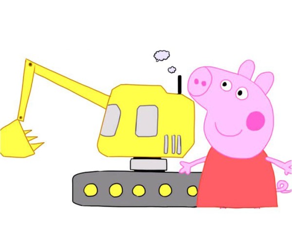 Peppa Pig and the Excavator