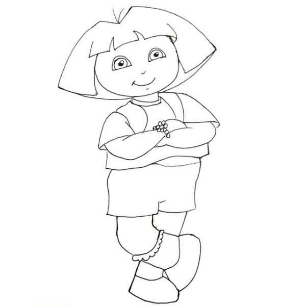 How to draw Dora the Explorer