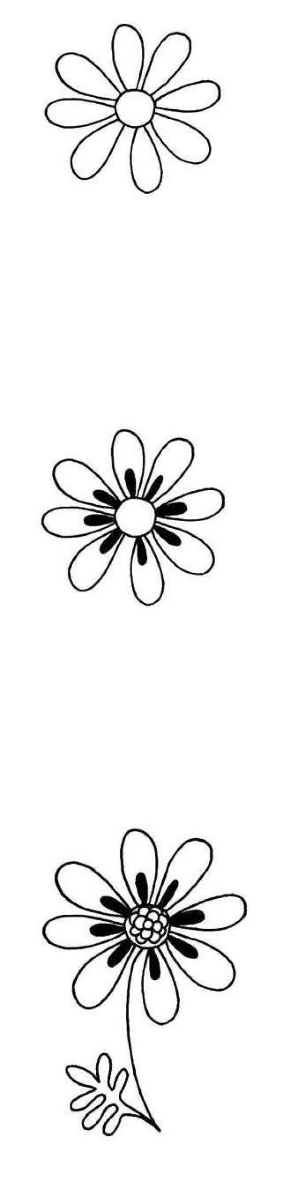 Teach you how to draw a chrysanthemum