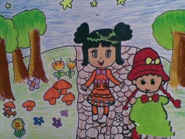 Childrens drawings of Qingming Festival pictures - the legend of Qingming Festival