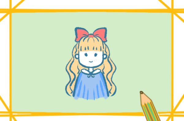 How to draw a foreign little girl