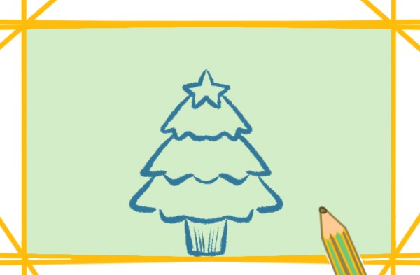 How to draw a Christmas tree