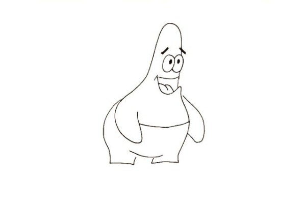 Draw Patrick from SpongeBob SquarePants