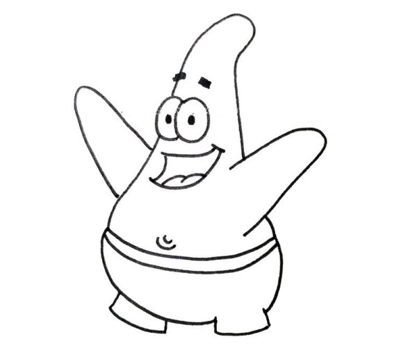 How to draw Patrick in SpongeBob SquarePants