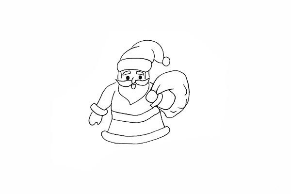 How to draw Santa Claus