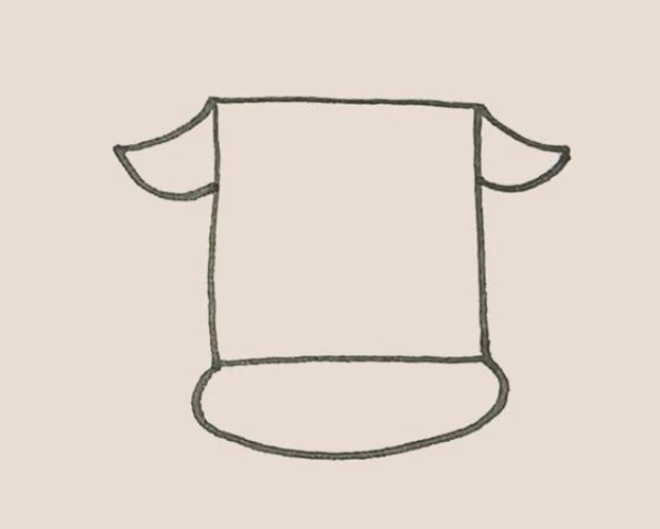 Simple drawing of cow