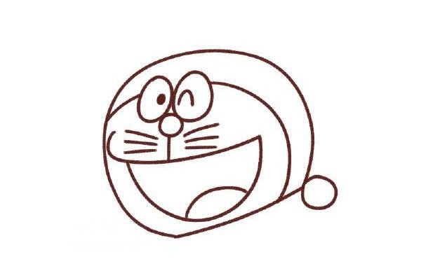 How to draw Doraemon in simple strokes