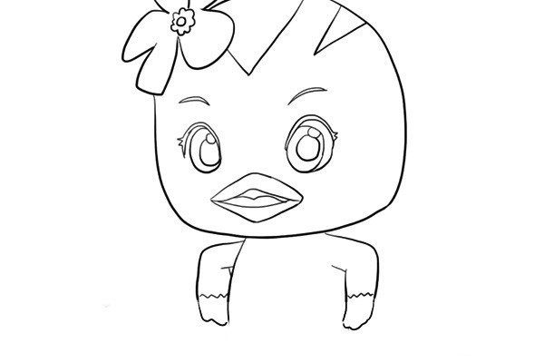 How to draw cute chicken team Duoduo