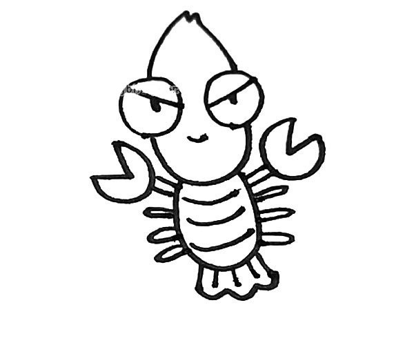 Learn to draw cartoon lobster