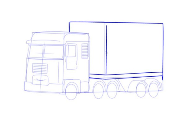 Police Car Purley Truck Terry Simple Drawing