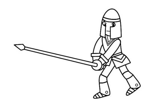 8 simple drawing pictures of warriors