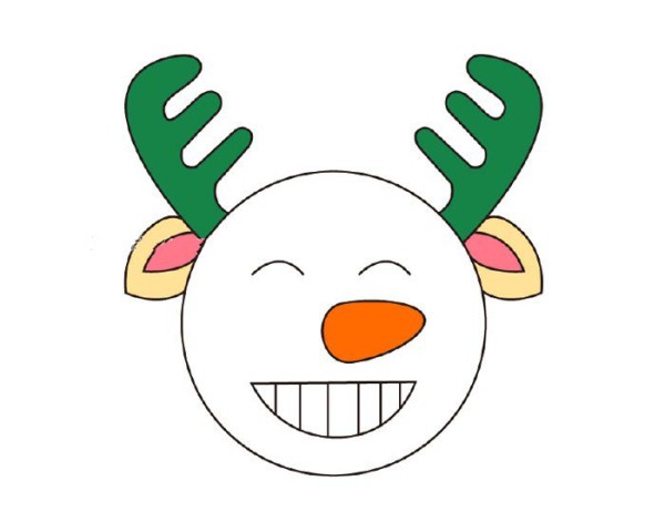 9 simple drawings of cute snowman heads