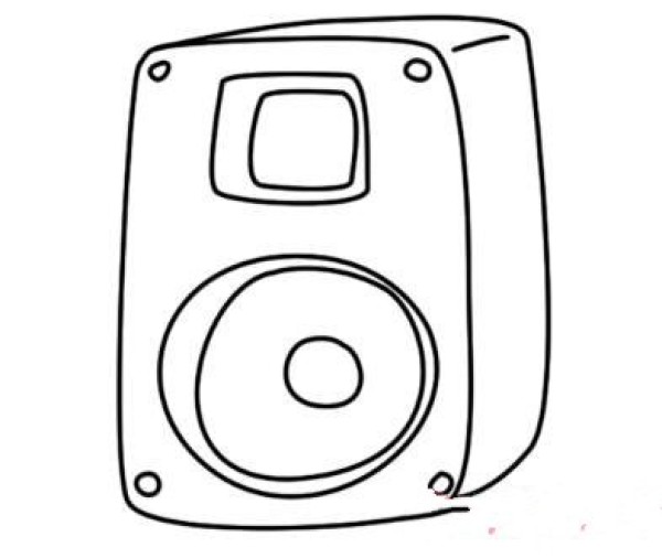 How to draw childrens stereo