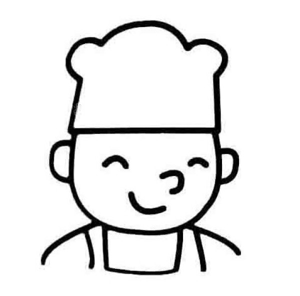 Simple strokes of chefs avatar