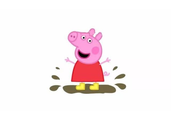 Simple drawing tutorial｜Peppa Pig jumping in the mud pit