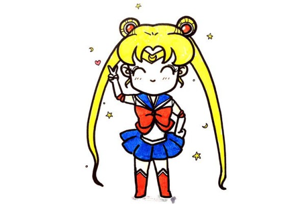 Sailor Moon of love and justice, punishing you on behalf of the moon