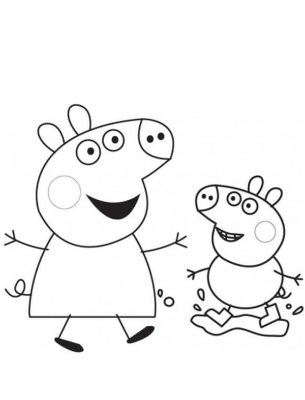 Cartoon Characters Simple Drawings Peppa Pig Simple Drawings Pictures