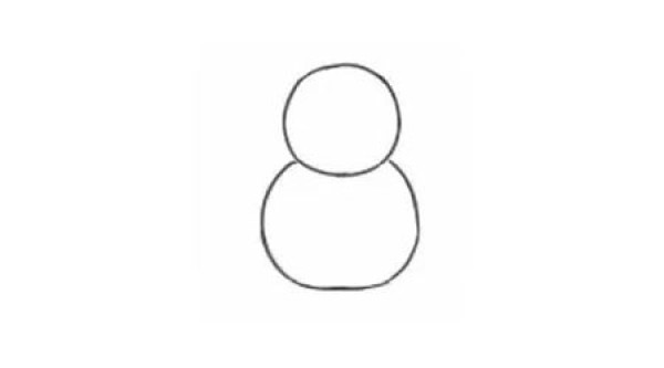 Learn to draw step by step: Snowman