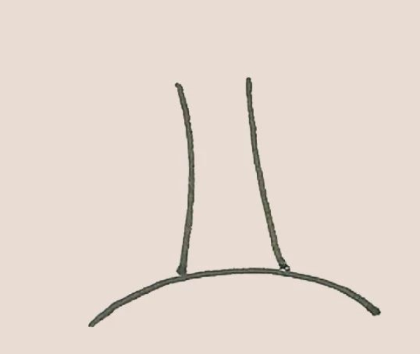 Simple drawing of willow tree