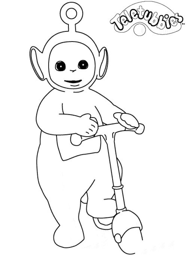 Childrens cartoon characters simple drawing Teletubbies