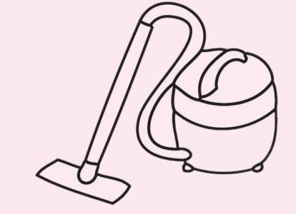 How to draw a cartoon vacuum cleaner