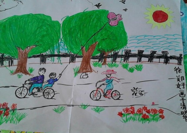 Qingming Festival Outing Sharing of Drawings by Second Grade Students on Qingming Festival Outing