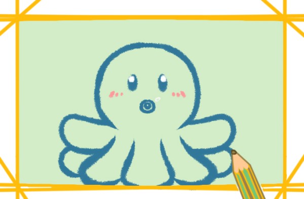 Q version cartoon octopus simple strokes