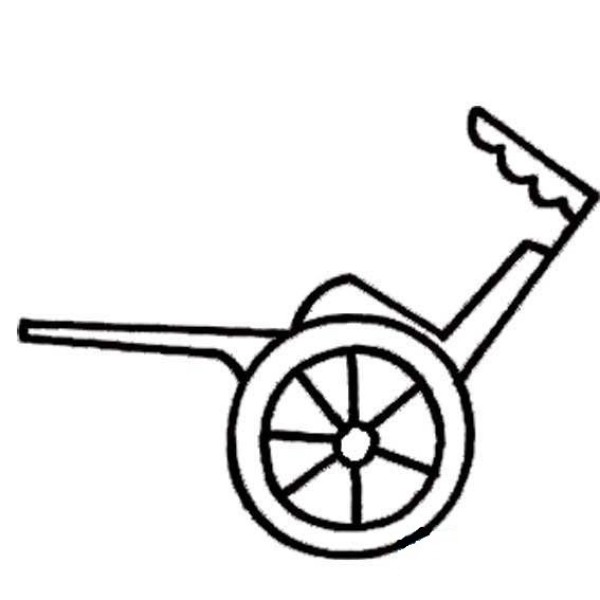 Simple strokes of rickshaw