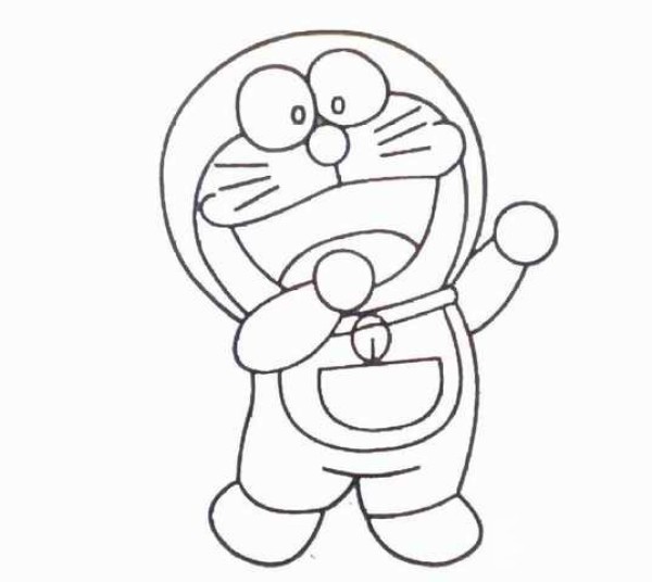 Cartoon Characters Simple Drawings Blue Fat Man Doraemon Simple Drawing Pictures