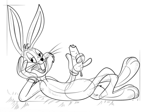 How to Draw Bugs Bunny