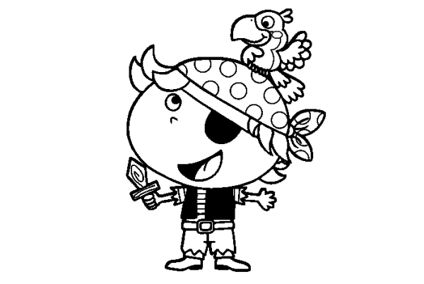 9 Cute Little Pirate Simple Drawing Pictures