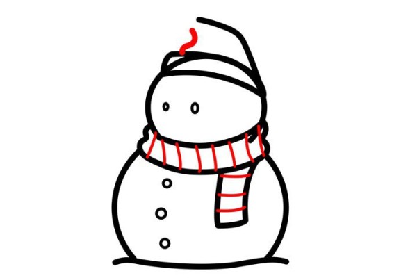 How to draw a snowman