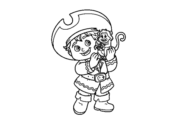 9 Cute Little Pirate Simple Drawing Pictures