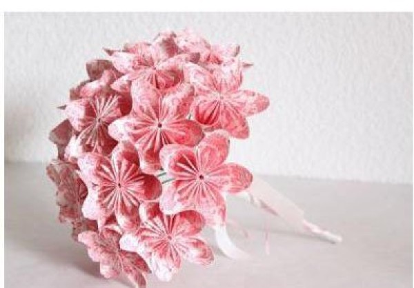 Mothers Day Childrens Crafts: Homemade Mothers Day Gift - Origami Bouquet