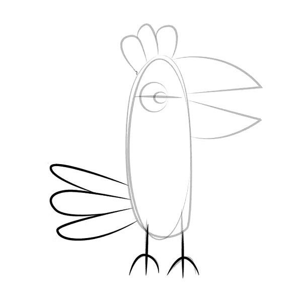 Peppa Pigs Parrot Pollys Simple Drawing