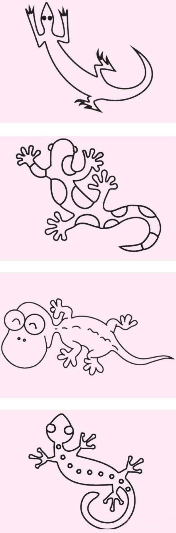 How to draw a good-looking cartoon gecko