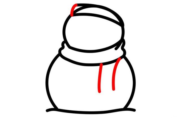 How to draw a snowman