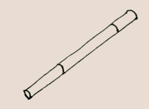 Simple drawing of flute