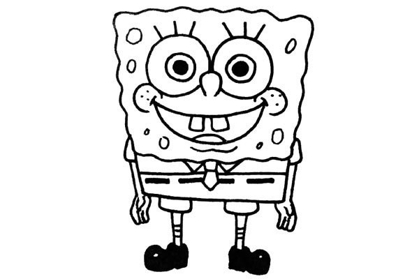 Let’s draw SpongeBob together