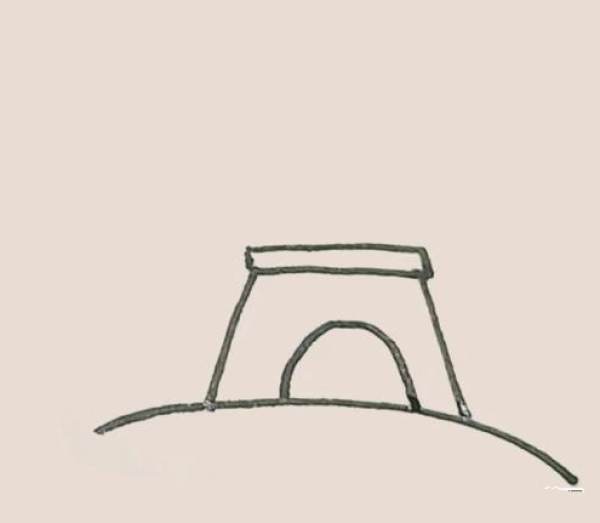 Simple drawing of the Eiffel Tower