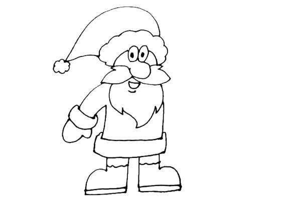 Children learn to draw Santa Claus easily