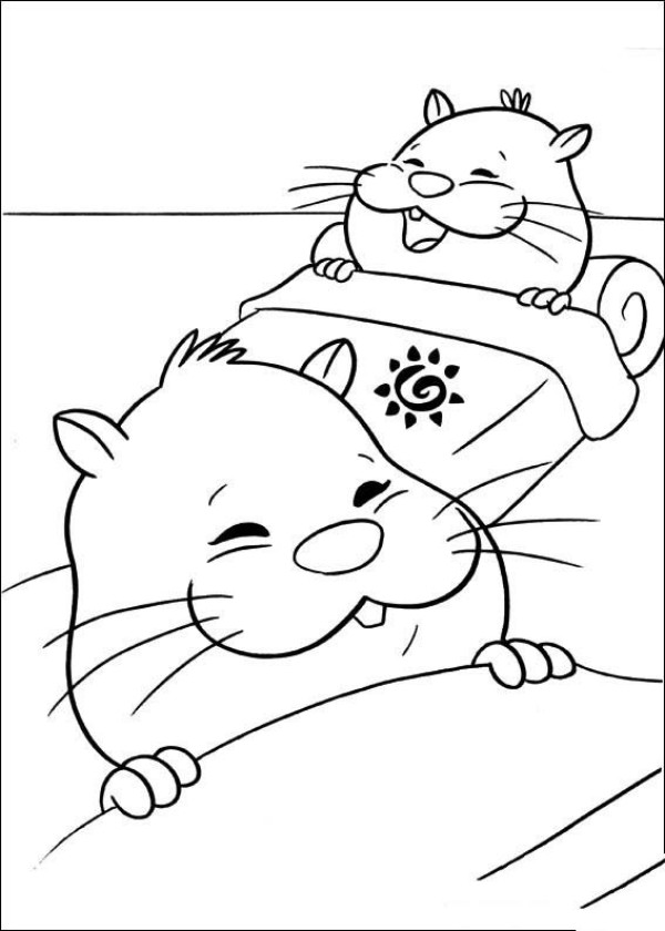 Cartoon Characters Simple Drawing Hamster Butler Simple Drawing Picture 6