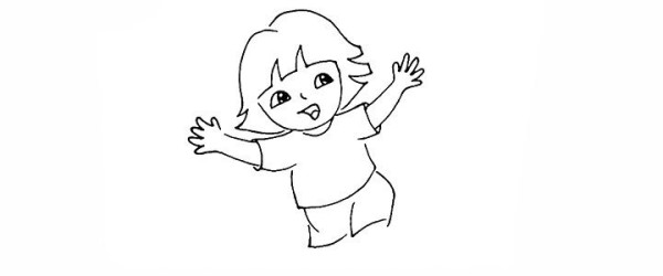 How to draw Running Dora