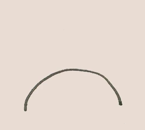 Simple drawing of dog tail grass