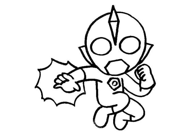 Eight Ultraman simple drawing pictures