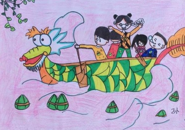 Let’s race dragon boats together and appreciate dragon boat paintings related to the Dragon Boat Festival