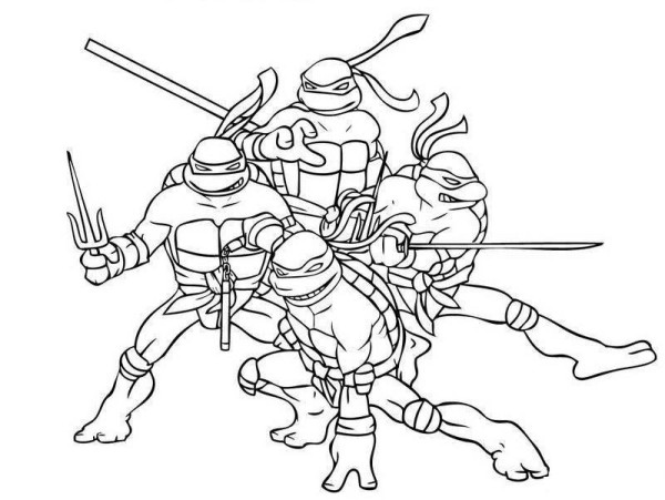 Teenage Mutant Ninja Turtles simple drawing pictures